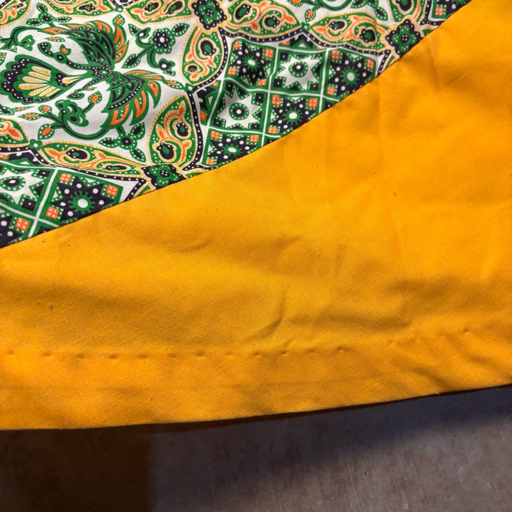Vintage 70s Rinky Dink California Boho Maxi Skirt Patchwork Floral Print Medium - Picture 5 of 8